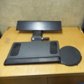 Actuated Keyboard Tray w/ Removable Mouse Pad